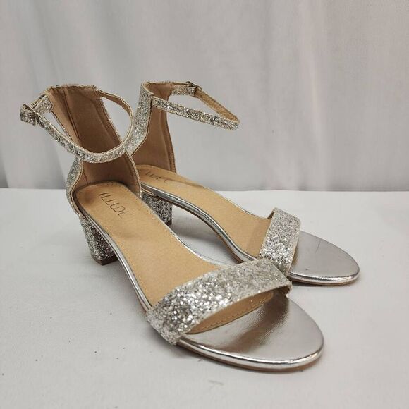 ILLUDE Women’s Size 10 Fashion Ankle Strap Kitten Heel Sandals - Adorable Cute L - Picture 1 of 10